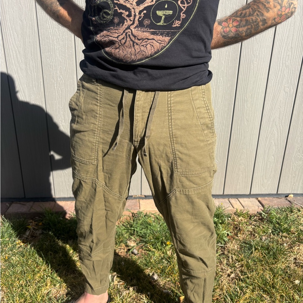 REI Men's Olive Cotton ‘Joggers’